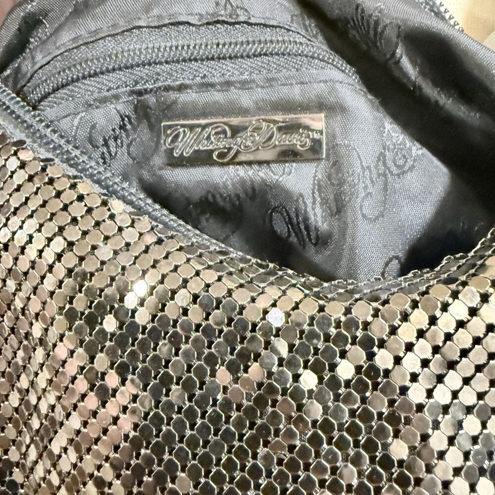 Vintage Whiting & Davis Bronze Mesh Bag Purse Boho Evening